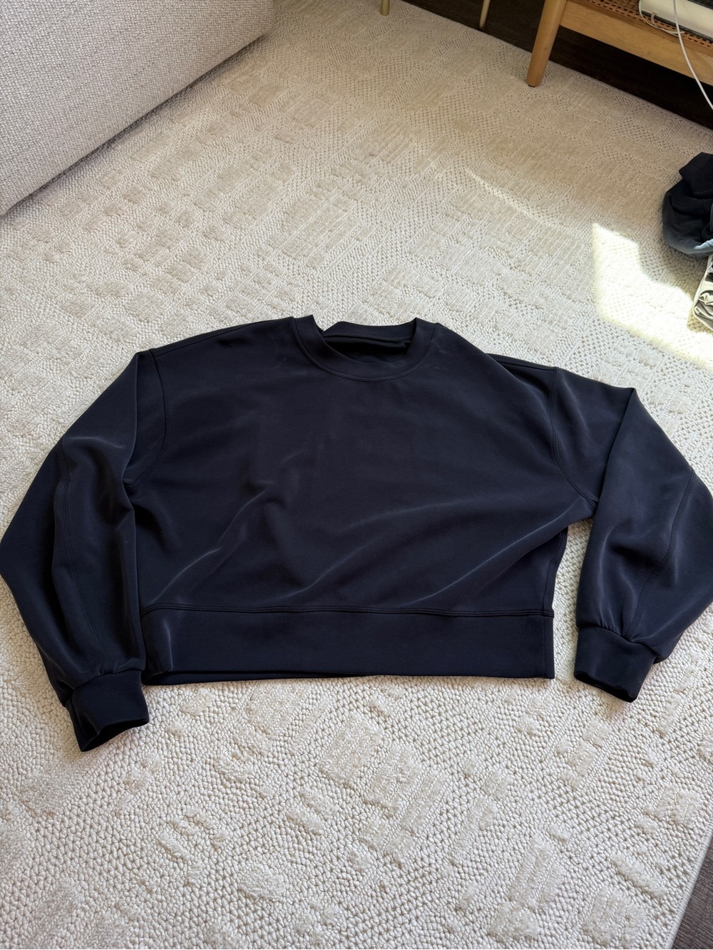 Lululemn softstreme crewneck size 6 black